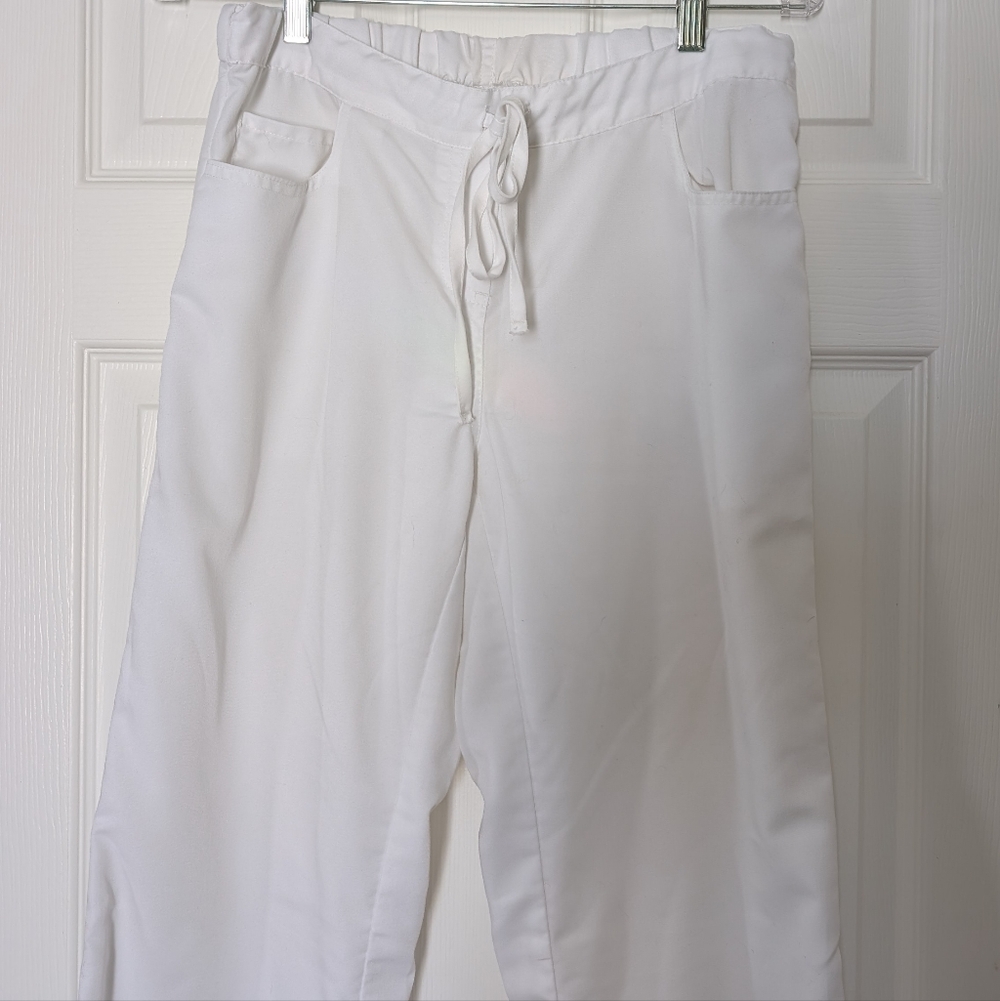 White Scrub Pants